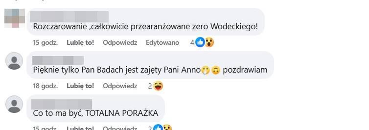 Komentarze po występie Anny Karwan 