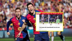 "Buty Lewandowskiego są zrobione ze złota". Hiszpanie w euforii po golach Polaka