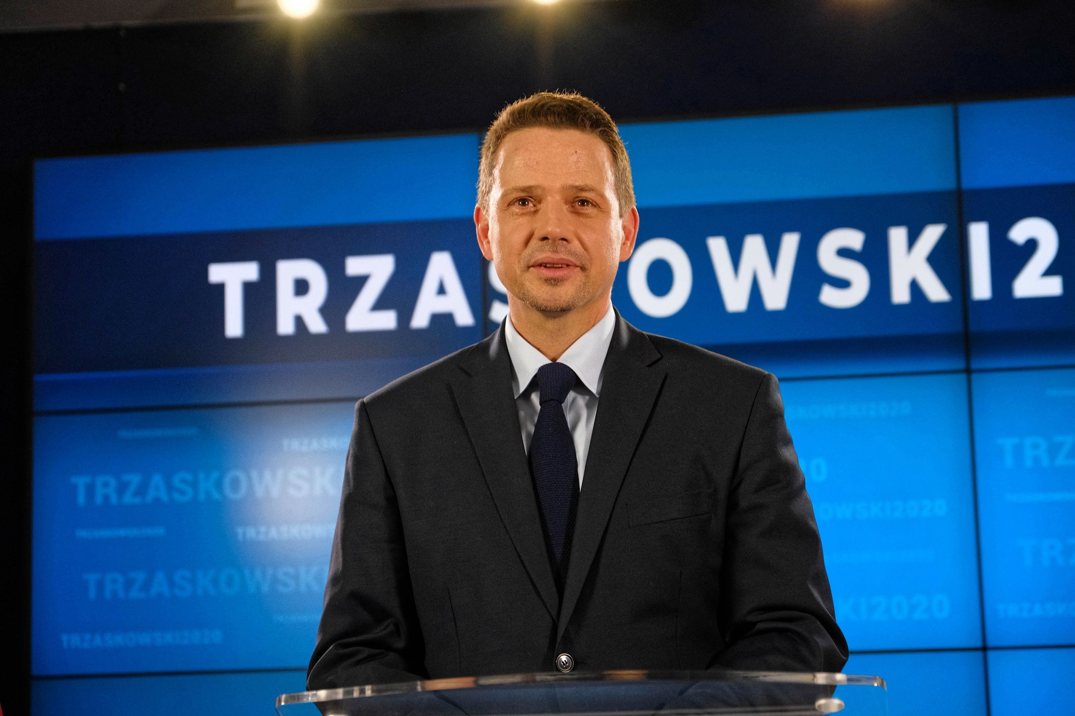 Wybory 2020. Na zdjęciu kandydat KO i prezydent Warszawy Rafał Trzaskowski