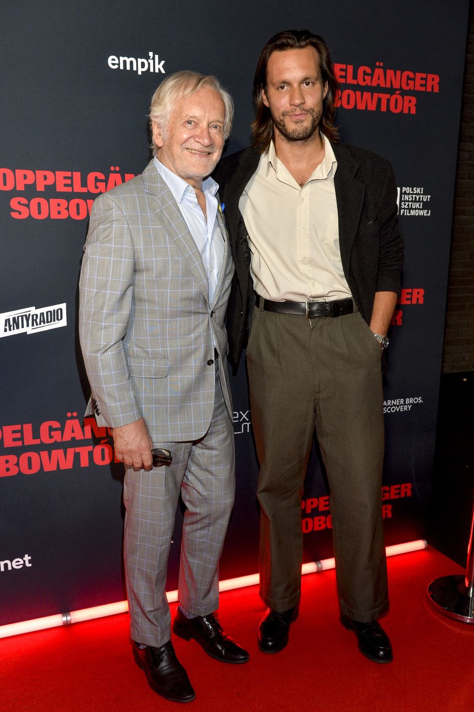 Andrzej Seweryn z synem Maksymilianem