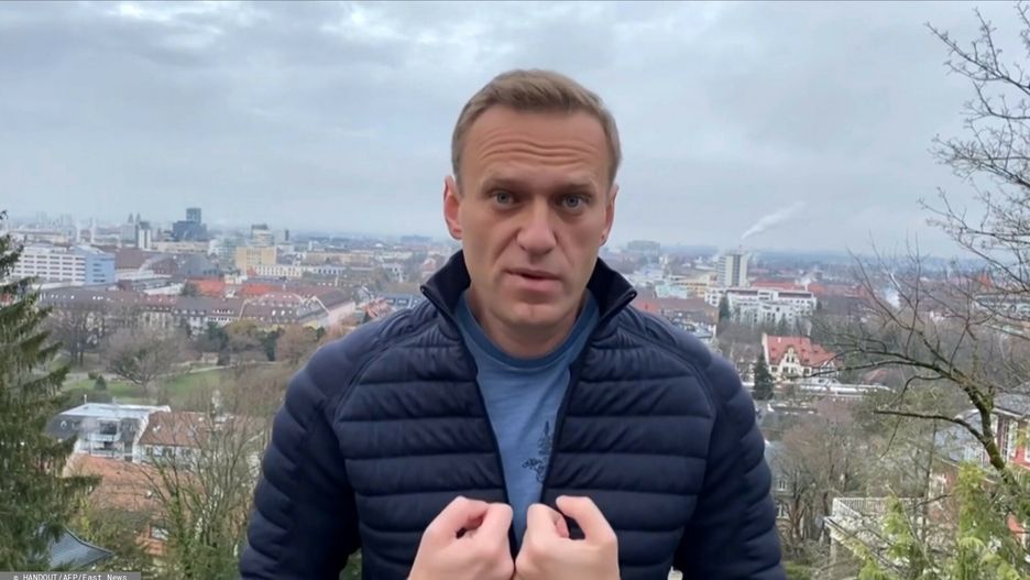 Aleksiej Nawalny z nagrodą Sacharowa 