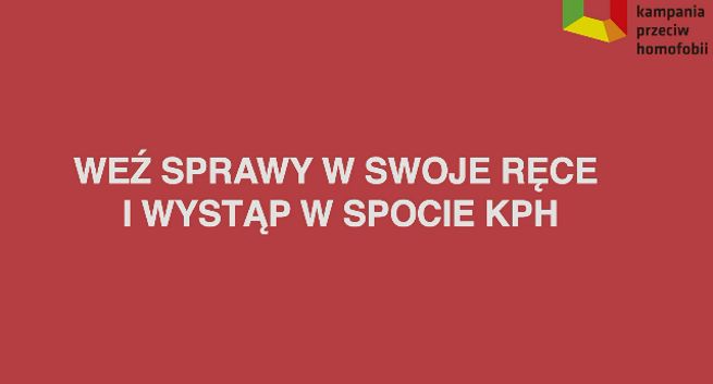 KPH zaprasza do spotu „Jestem LGBT - jestem człowiekiem"