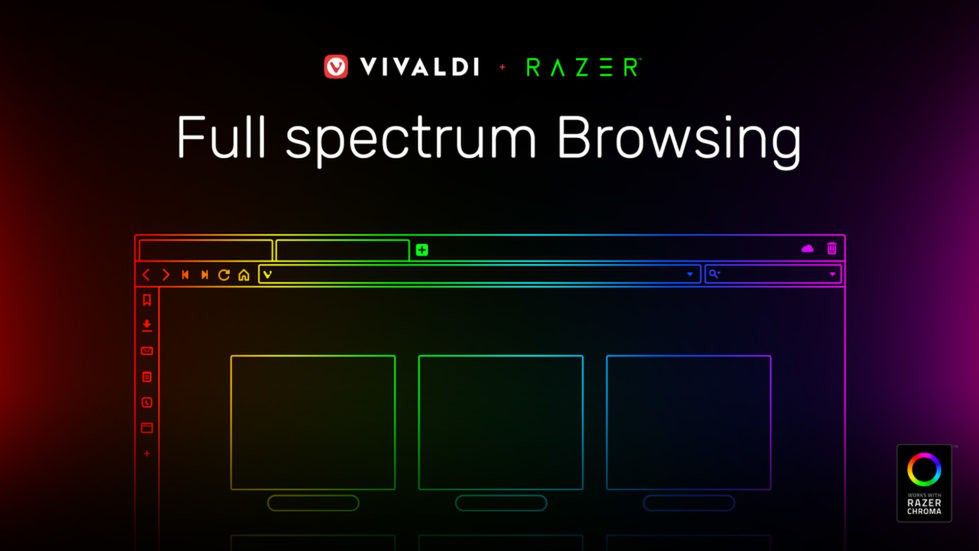 Vivaldi 2.5 pierwszą przeglądarką z RGB – wspiera system Razer Chroma