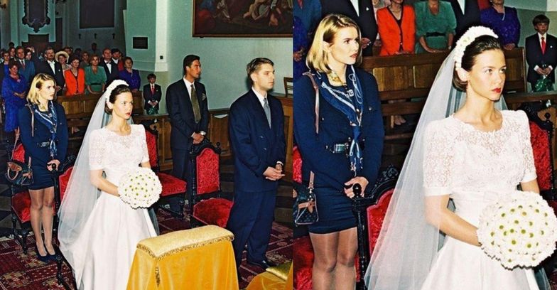 Ślub Tomka z Kingą Rusin, 1994