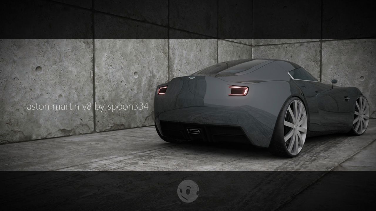 Aston Martin V8 Vantage concept - niezależny projekt Narcisa Maresa