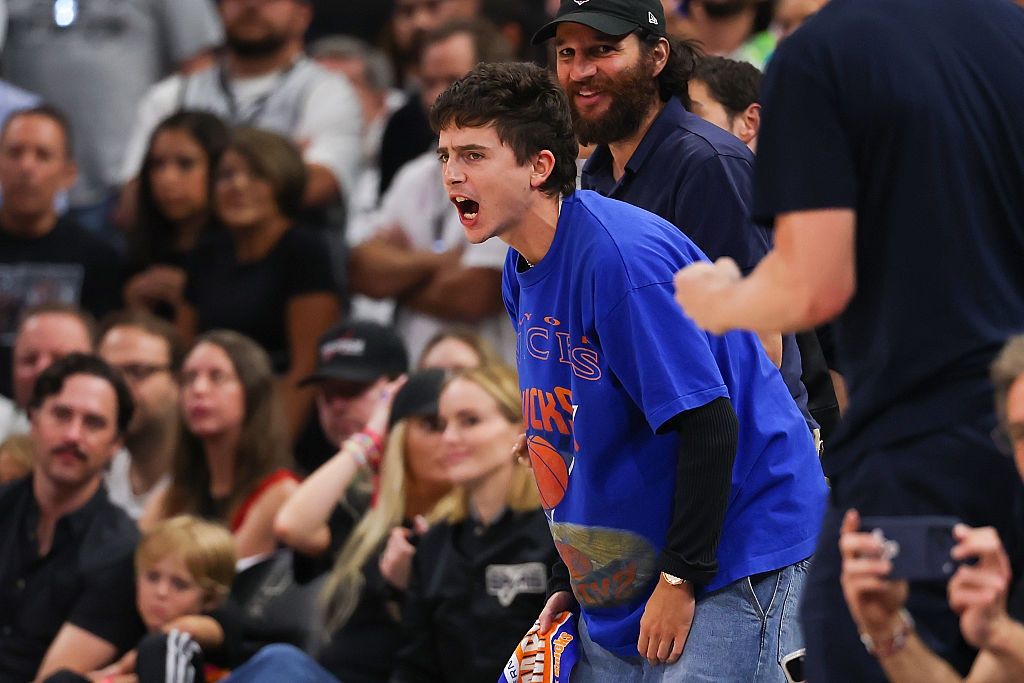 Timothee Chalamet na finale NBA