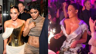 Tak Kim Kardashian świętowała 45. urodziny: biust ściśnięty gorsetem i zabawa w klubie ze striptizem
