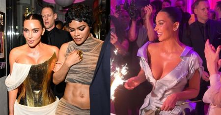 Tak Kim Kardashian świętowała 45. urodziny: biust ściśnięty gorsetem i zabawa w klubie ze striptizem