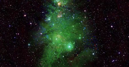 Kosmiczno-bożonarodzeniowa choinka. NASA chwali się zdjęciem