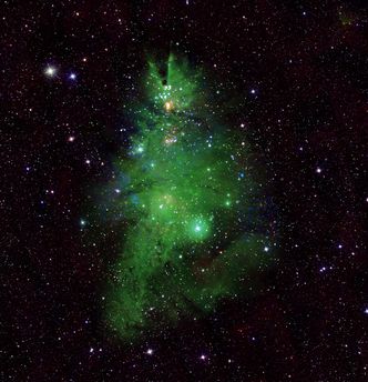 Kosmiczno-bożonarodzeniowa choinka. NASA chwali się zdjęciem