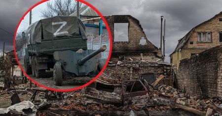 Rosjanie zamalowują swój znak. Sztab ostrzega przed prowokacją