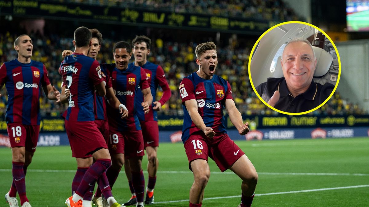 WP SportoweFakty / Na dużym zdjęciu: zawodnicy FC Barcelony, w kółeczku: Christo Stoiczkow (Instagram)