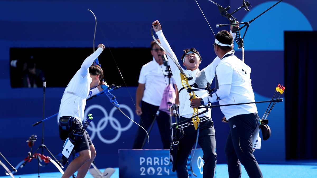 Getty Images / Julian Finney / Na zdjęciu: reprezentacja Korei Południowej w łucznictwie