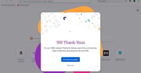 Zadebiutował Firefox z numerem 100