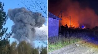 Potężny pożar w Rosji. Wybuch w fabryce, są ofiary