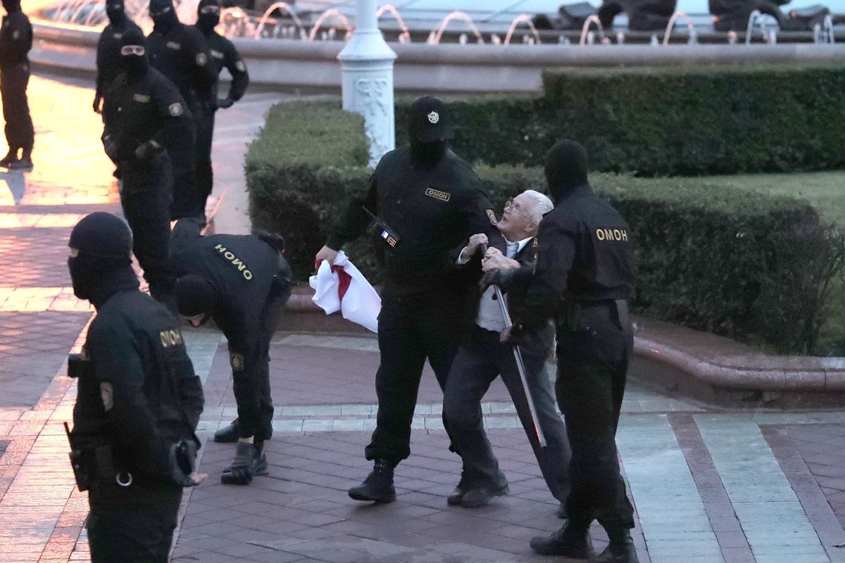 Białoruś. Protest w Mińsku i interwencja OMON. Są zatrzymani