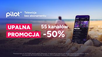 Upalna promocja w Pilocie WP. 55 kanały za 9,99 zł przez 3 miesiące