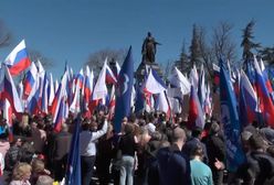 Wiec poparcia Rosji na Krymie. Wyznawca Putina o wojnie: jest jeszcze wiele do zrobienia