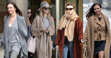 Sweter zamiast płaszcza? Nowa moda wśród gwiazd