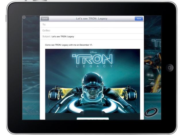 Tron: Dziedzictwo pierwszą reklamą iAds na iPada [wideo]