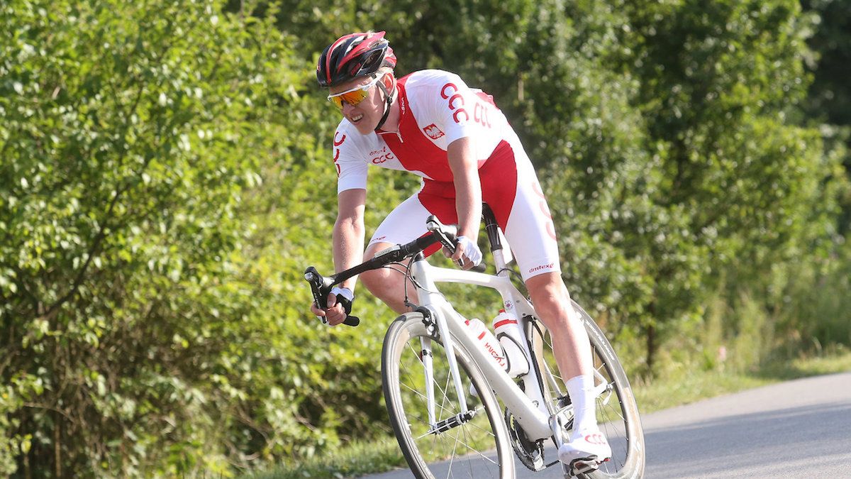 Newspix / Tomasz Markowski / Szymon Rekita na trasie Tour de Pologne 2016.