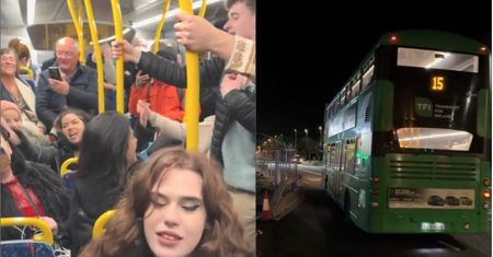 Jechali autobusem w Dublinie. Do sieci trafiło nagranie