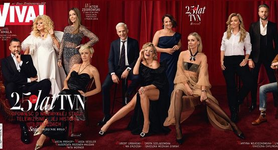 Sesja zdjęciowa z okazji 25-lecia TVN w specjalnym numerze „Vivy!”