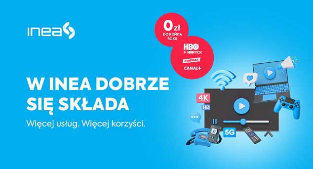 Serwis HBO Max oraz kanały HBO i Canal+ za 0 zł do końca roku w Inea
