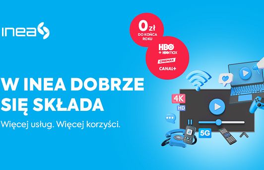 Serwis HBO Max oraz kanały HBO i Canal+ za 0 zł do końca roku w Inea