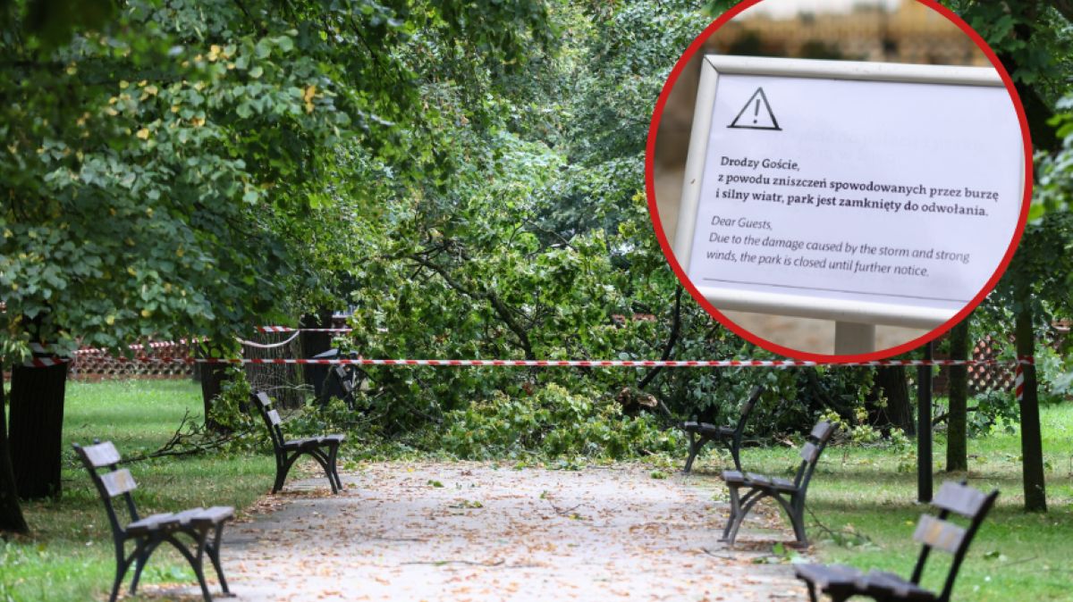 Przez Warszawę przetoczyła się niszczycielska nawałnica. Część obiektów zamknięto do odwołania. 
