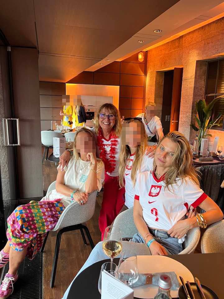 Iwona Lewandowska kibicowała z Anią Lewandowską