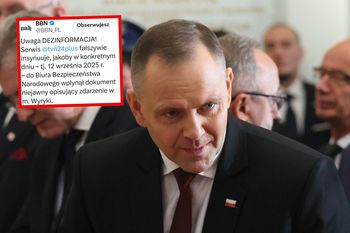 Kontrowersje wokół notatki rządowej. BBN oskarża TVN o dezinformację