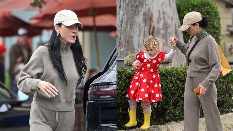 Naturalna Katy Perry i jej córka w obiektywie paparazzi