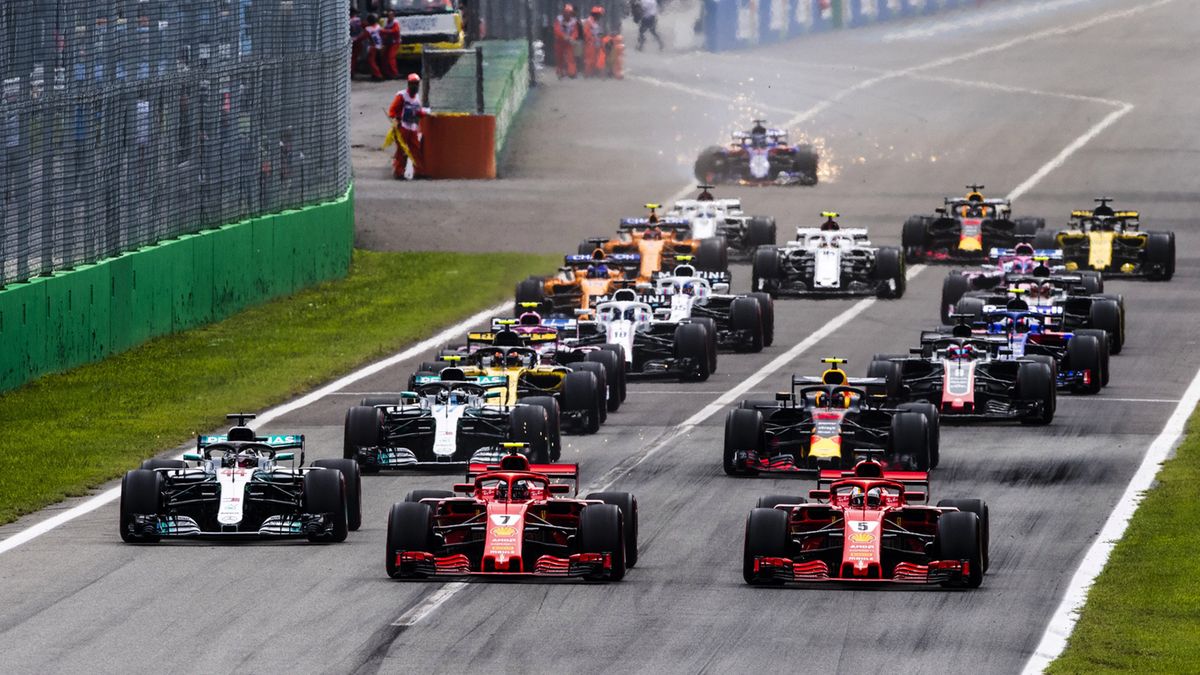 start do wyścigu F1