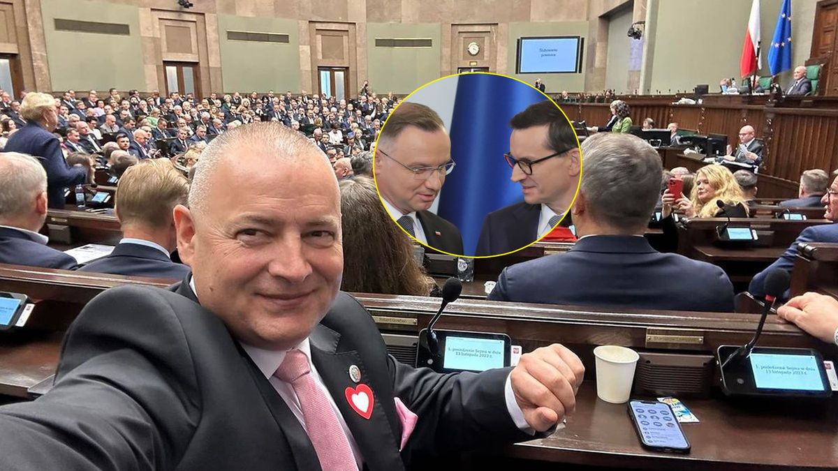 Instagram / Na zdjęciu: Robert Dowhan / małe zdjęcie Andrzej Duda i Mateusz Morawiecki (fot. PAP/Paweł Supernak)