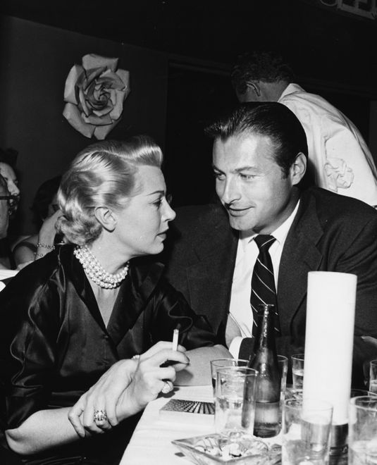 Lana Turner i Lex Barker 1955 rok