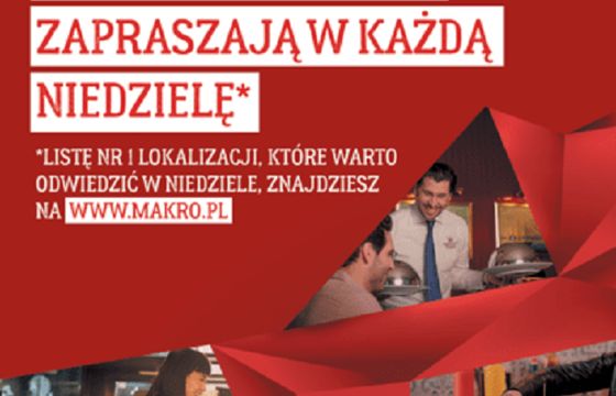 Makro kampanią „Otwarte w niedziele” promuje lokalnych przedsiębiorców