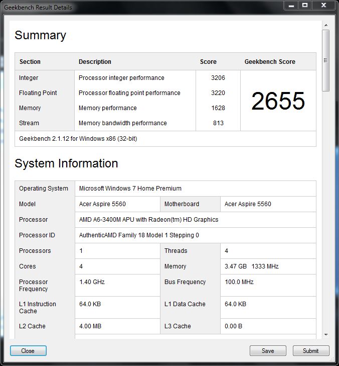 Acer Aspire 5560G - co potrafi laptop z AMD Llano? [test cz. 2] 10
