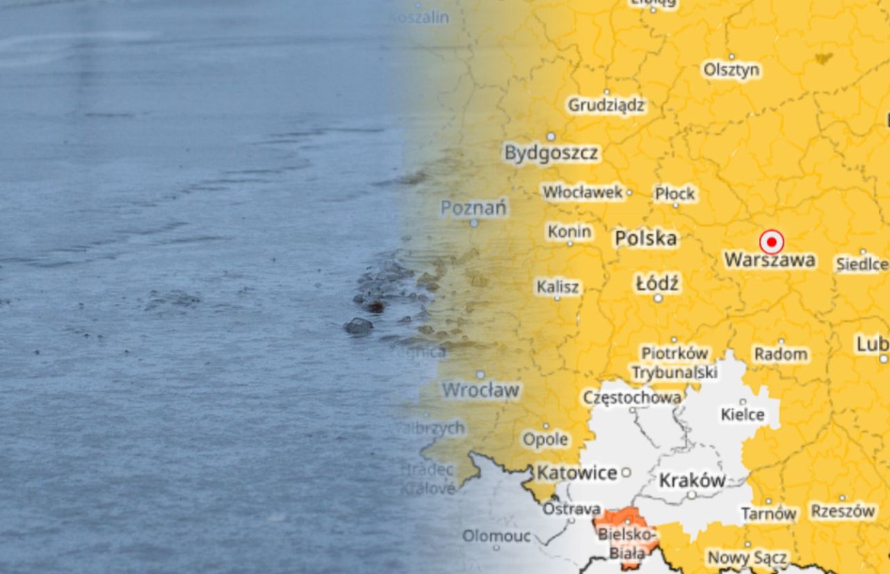 Seria ostrzeżeń IMGW. Nimal cała Polska na żółto