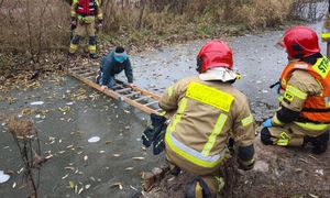 Chwila grozy w Olsztynie. Lód zaczął pękać pod 10-latkiem