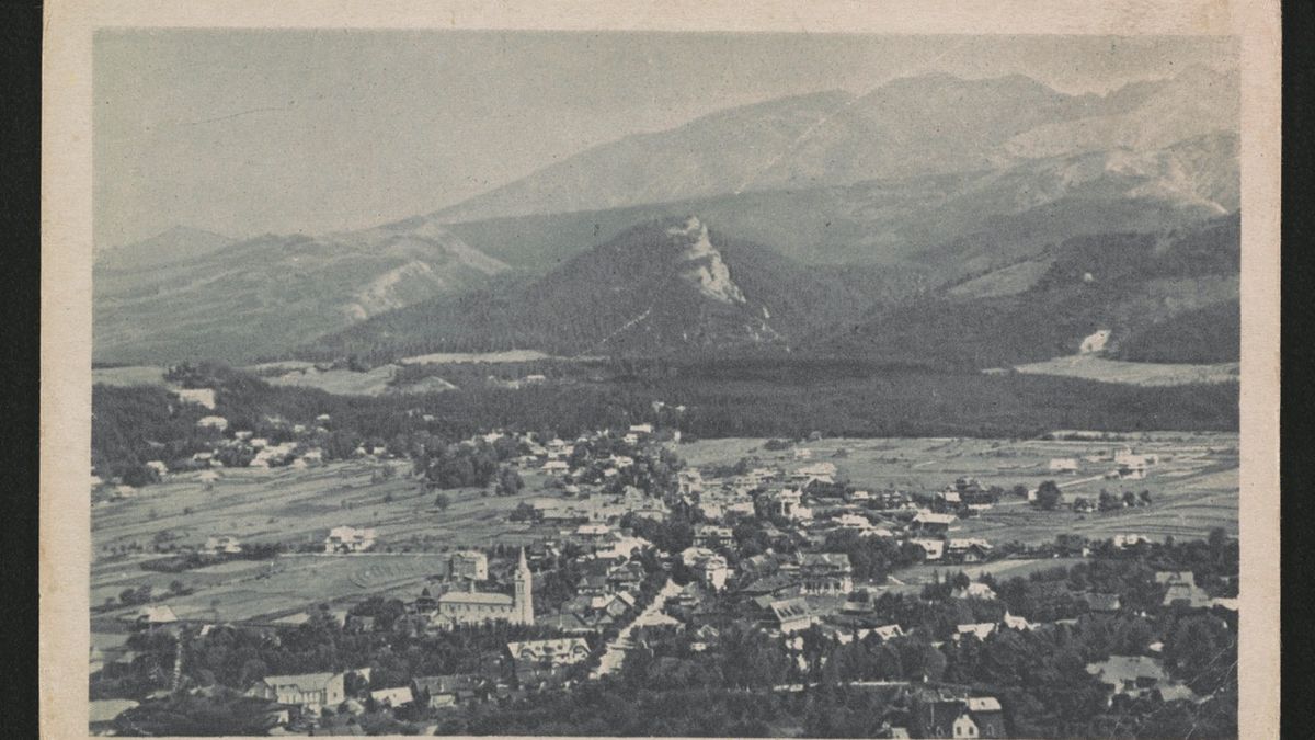 Widok na Zakopane 1912 - 1936