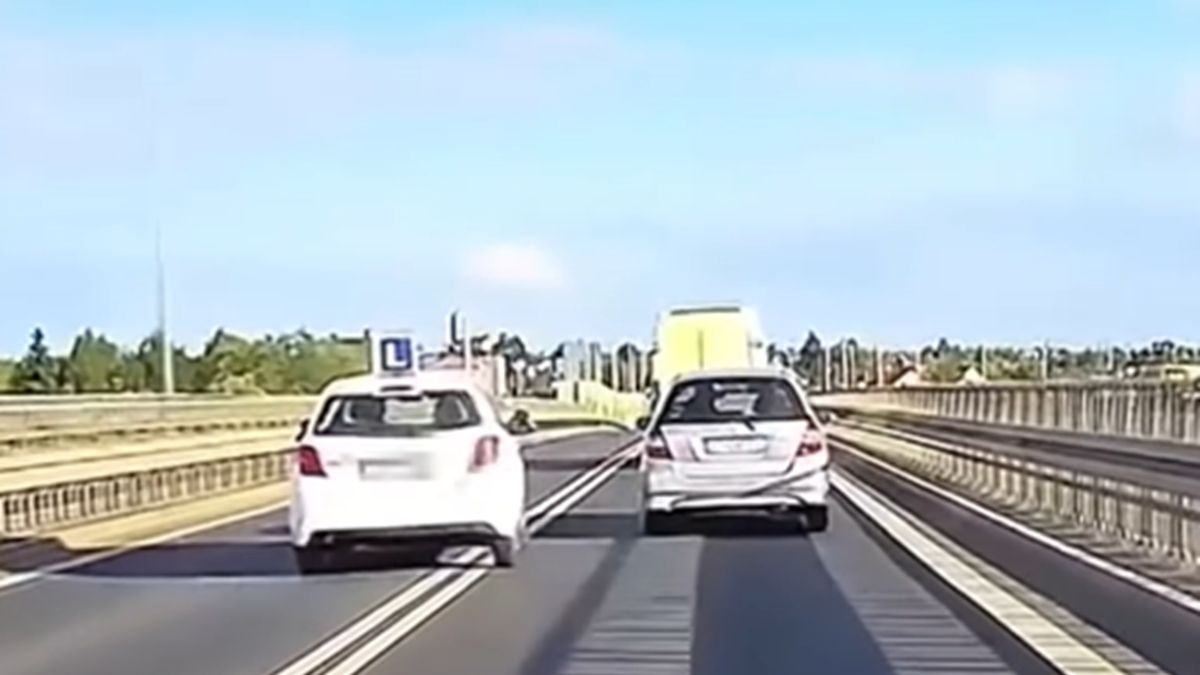 Zachowanie kierowcy "elki" nagrane.