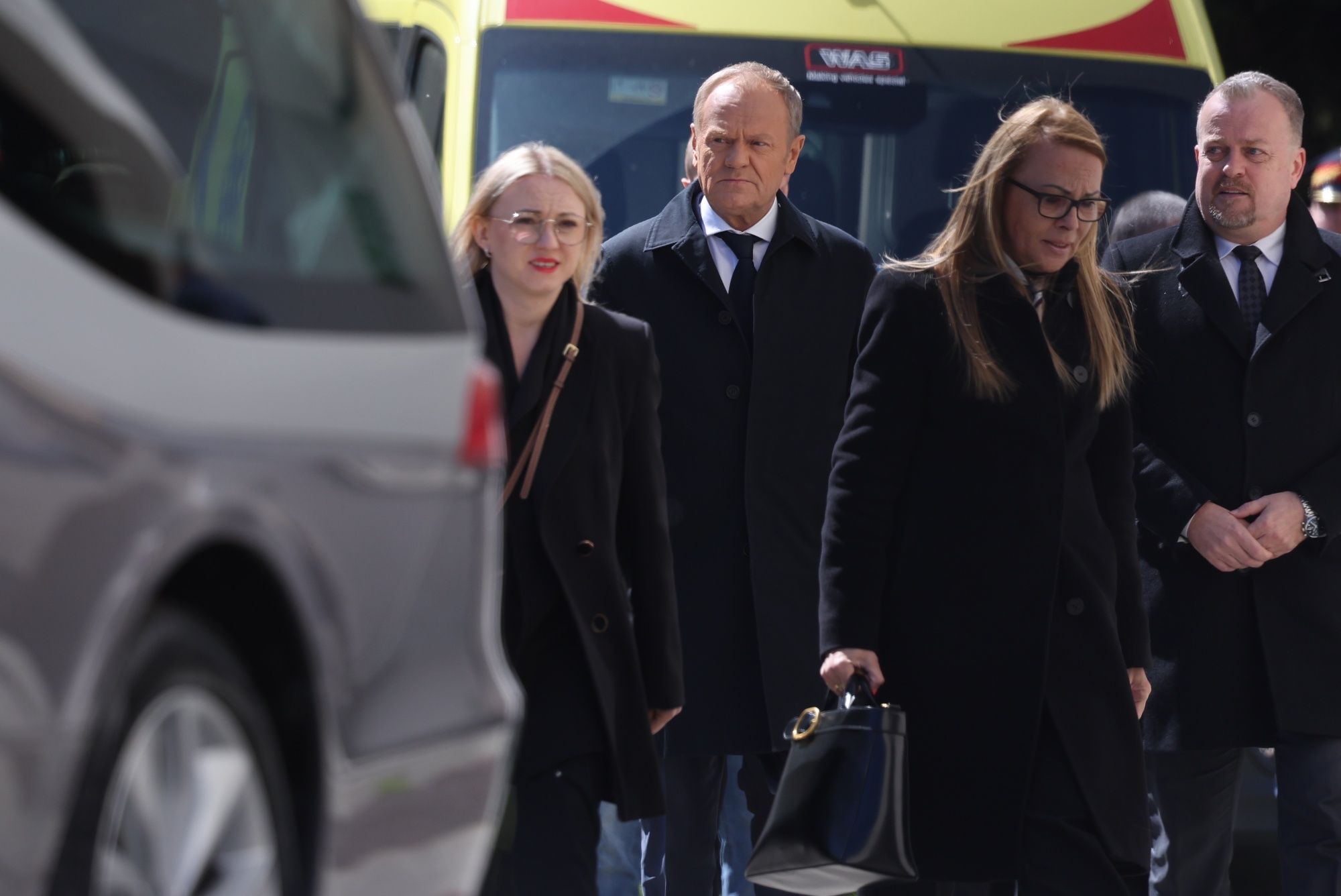 Donald Tusk przybył na pogrzeb Łukasza Litewki