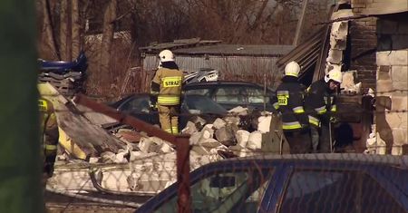 Wybuch gazu w Dorohusku. Zniszczony jeden z budynków tuż obok przejścia granicznego