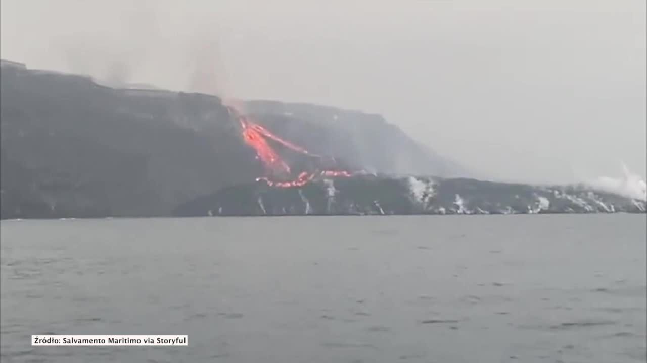 Półwysep z lawy na Oceanie Atlantyckim osiągnął już powierzchnię 20 hektarów