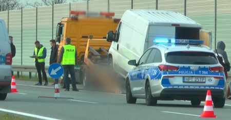 Tragiczny wypadek na S7 w woj. warmińsko-mazurskim. Samochód ciężarowy potrącił operatora lawety