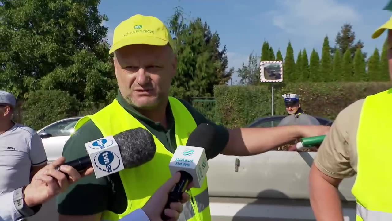 Protest rolników pod szczecińską siedzibą Krajowego Ośrodka Wsparcia Rolnictwa