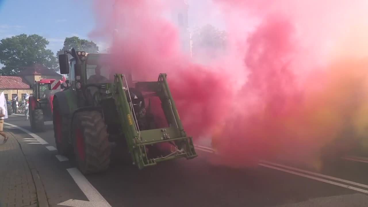 AgroUnia zablokowała drogi w Łódzkiem.