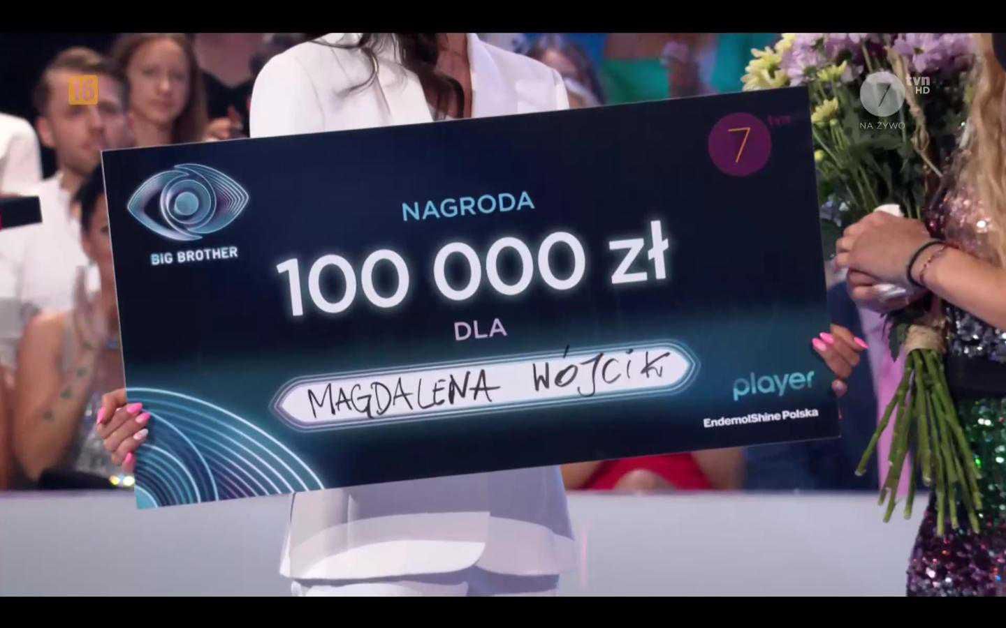 Magda Wójcik wygrała 100 tysięcy złotych