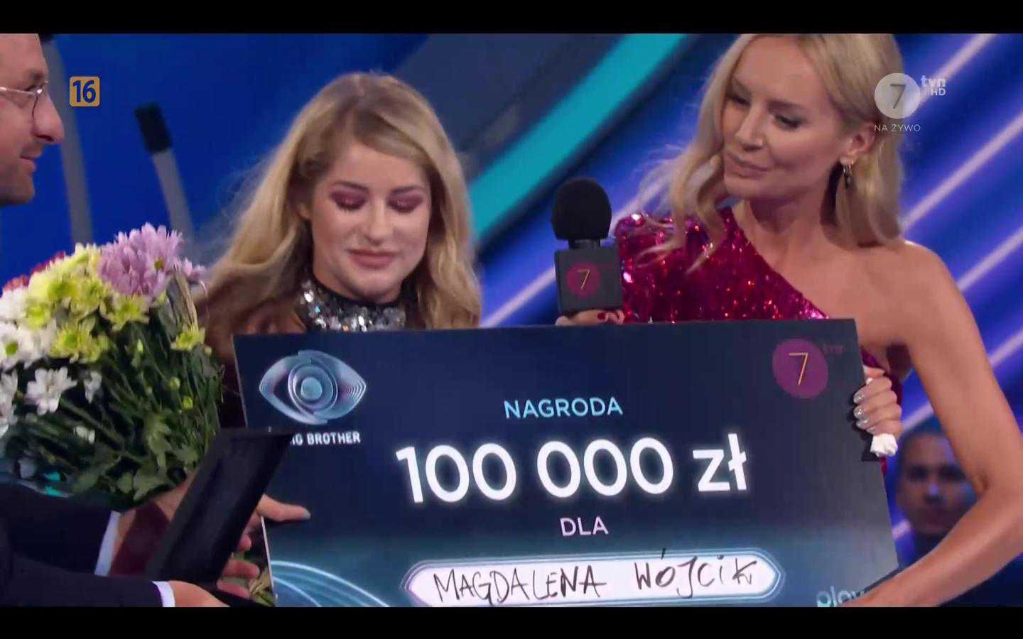 Madzia Wójcik z nagrodą z Big Brothera